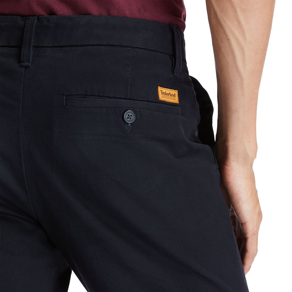 Pantalones Timberland Hombre Sargent Lake Slim Stretch Chino Negras - Chile RYF-678905